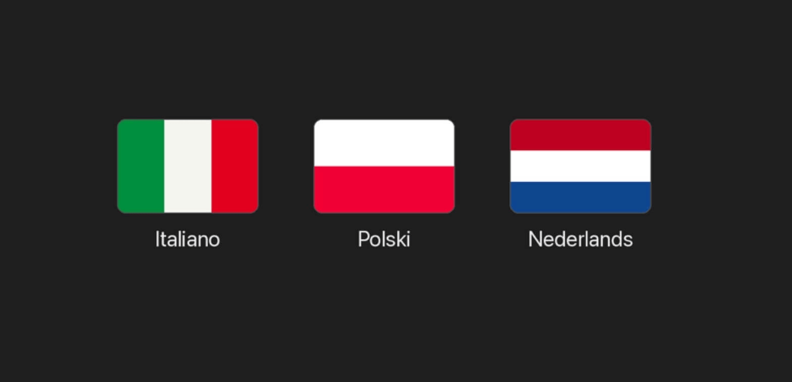Ampado now also in Italian, Polish and Dutch