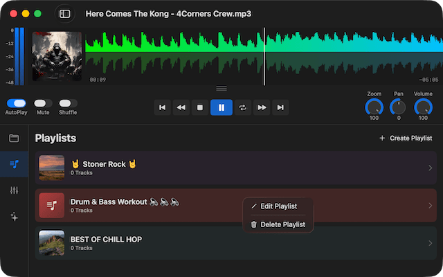 Ampado PRO equalizer on macOS