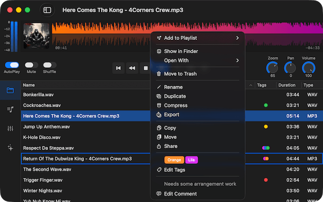 Ampado PRO Finder tags integration