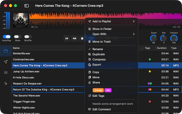 Ampado PRO Finder tags integration